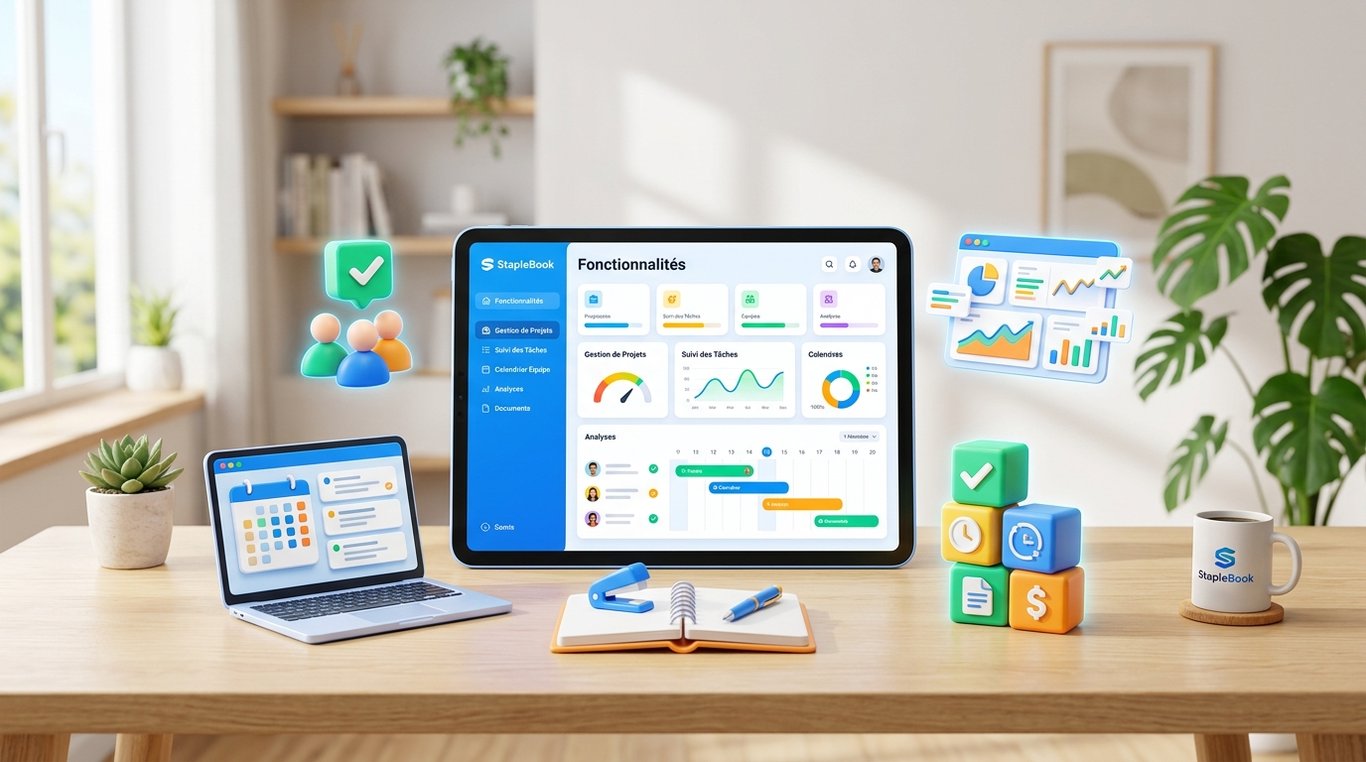Interface du tableau de bord StapleBook
