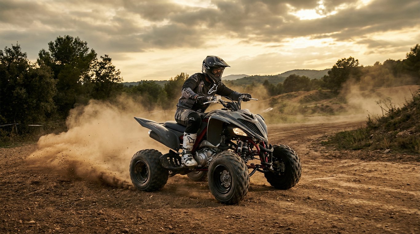 Quad 450cc sur piste