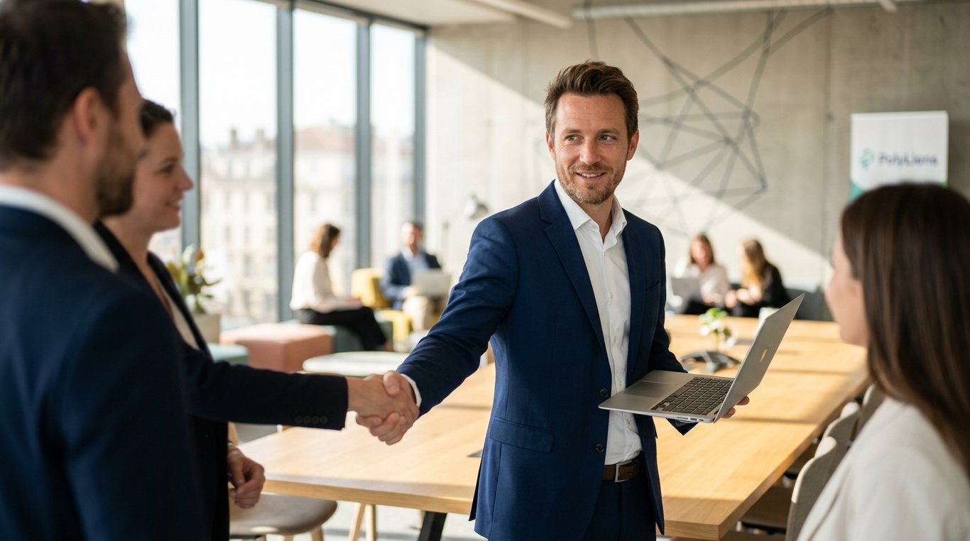 Julien Lefèvre, chargé des partenariats, souriant