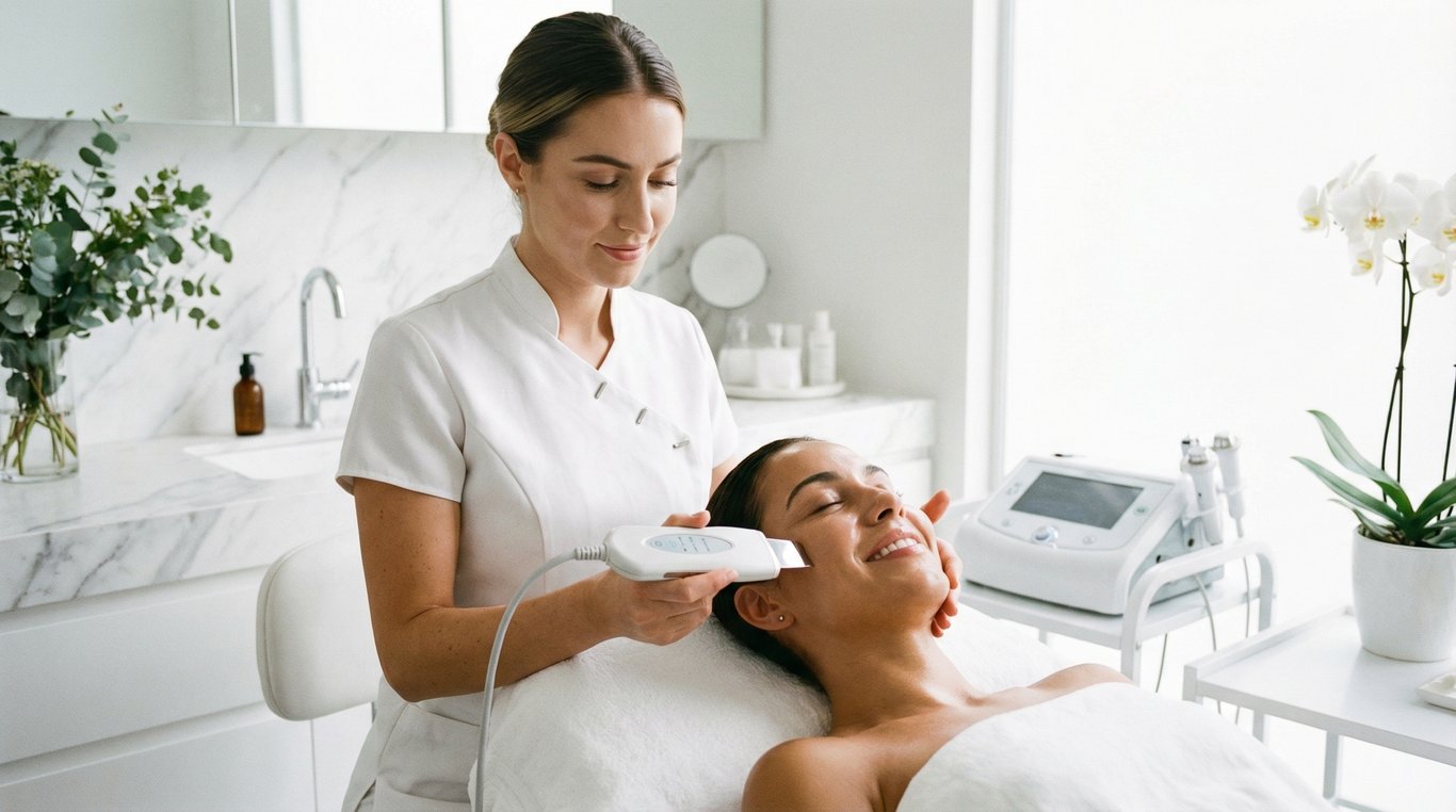 Soin du visage en clinique