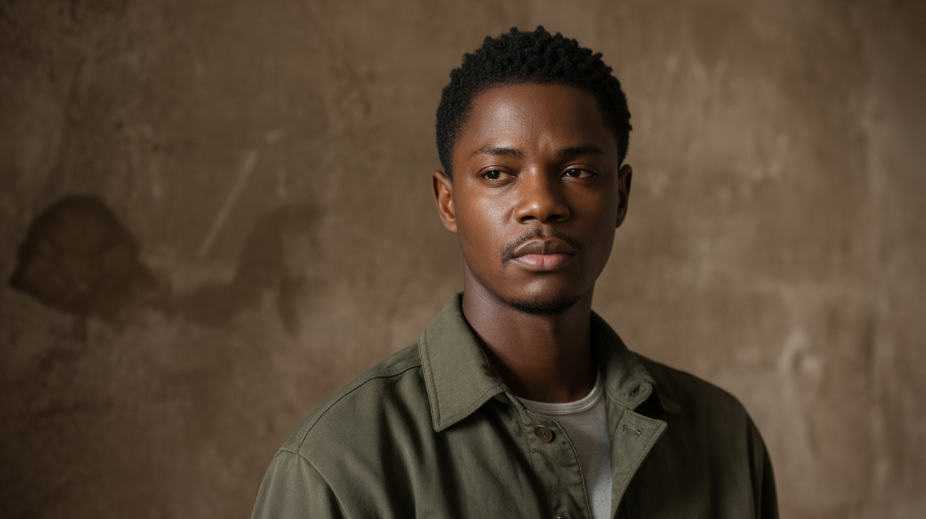 Carte minimaliste de l'Afrique avec textures naturelles