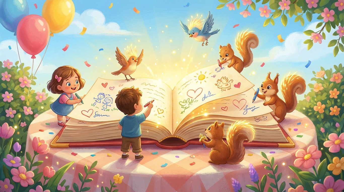 Icône 3D rétro d'un livre ouvert avec une plume, style icône de dossier Windows XP