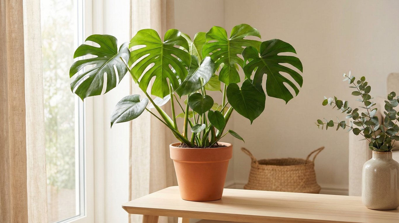 Monstera Deliciosa en pot terre cuite