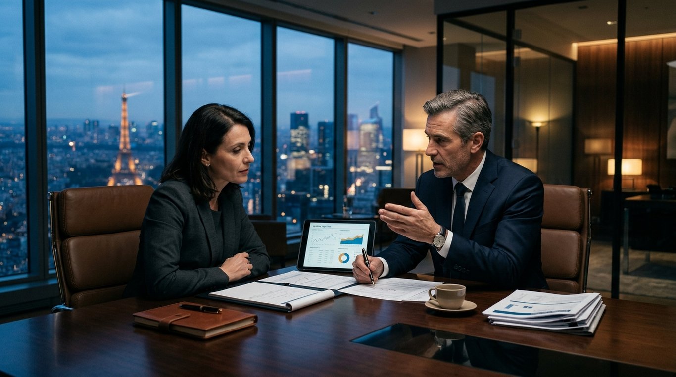 Graphiques financiers abstraits