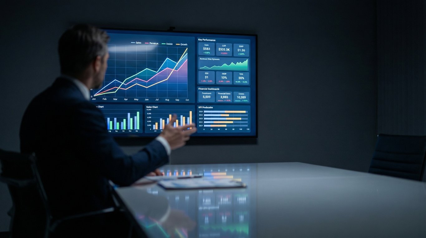 Equipe commerciale utilisant la plateforme StartLane sur ordinateur portable dans un showroom