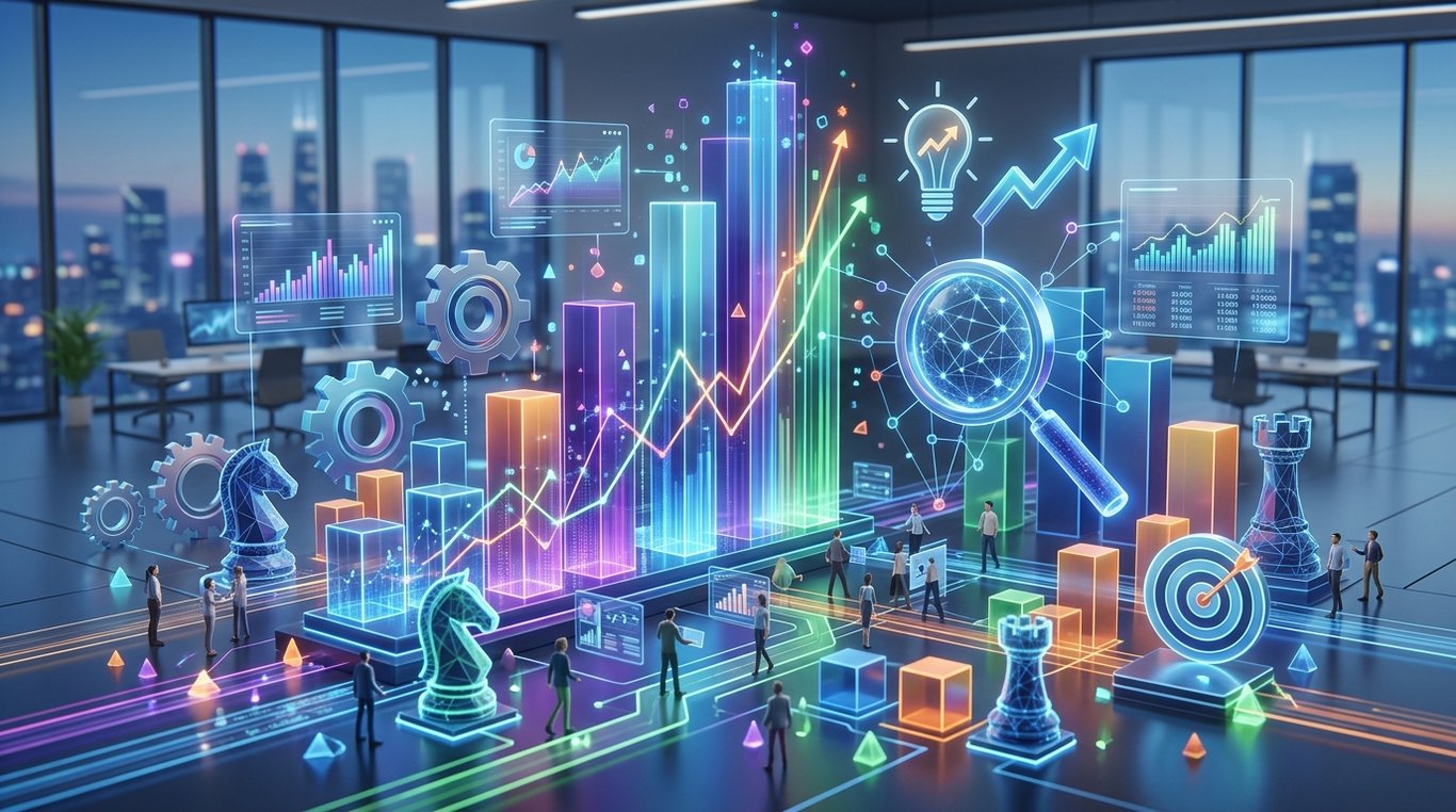 Dashboard e-commerce montrant une forte croissance