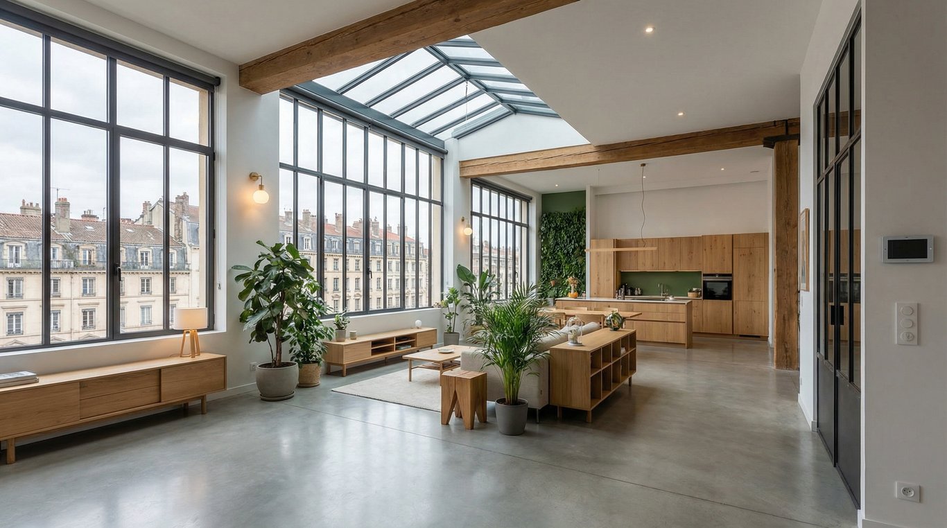 Loft écologique lumineux