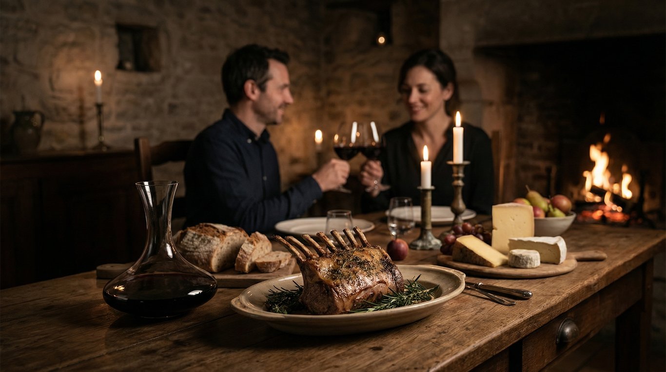 Détail d'une table dressée