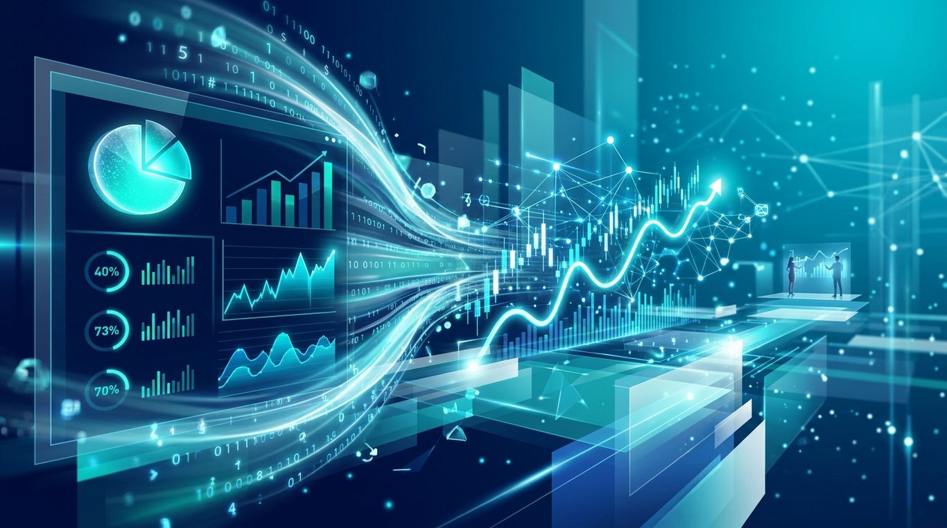Visualisation 3D abstraite de données financières