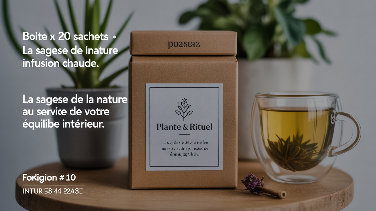 Infusion aux plantes pour le sommeil, en ambiance apaisante