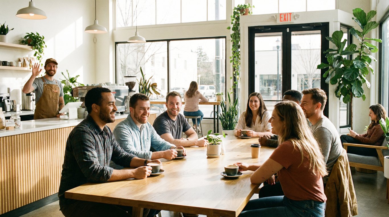 Boîte aux lettres ancienne en bois intégrée dans un mur de pierre recouvert de lierre, baignée par un rayon de soleil doré en fin de journée.