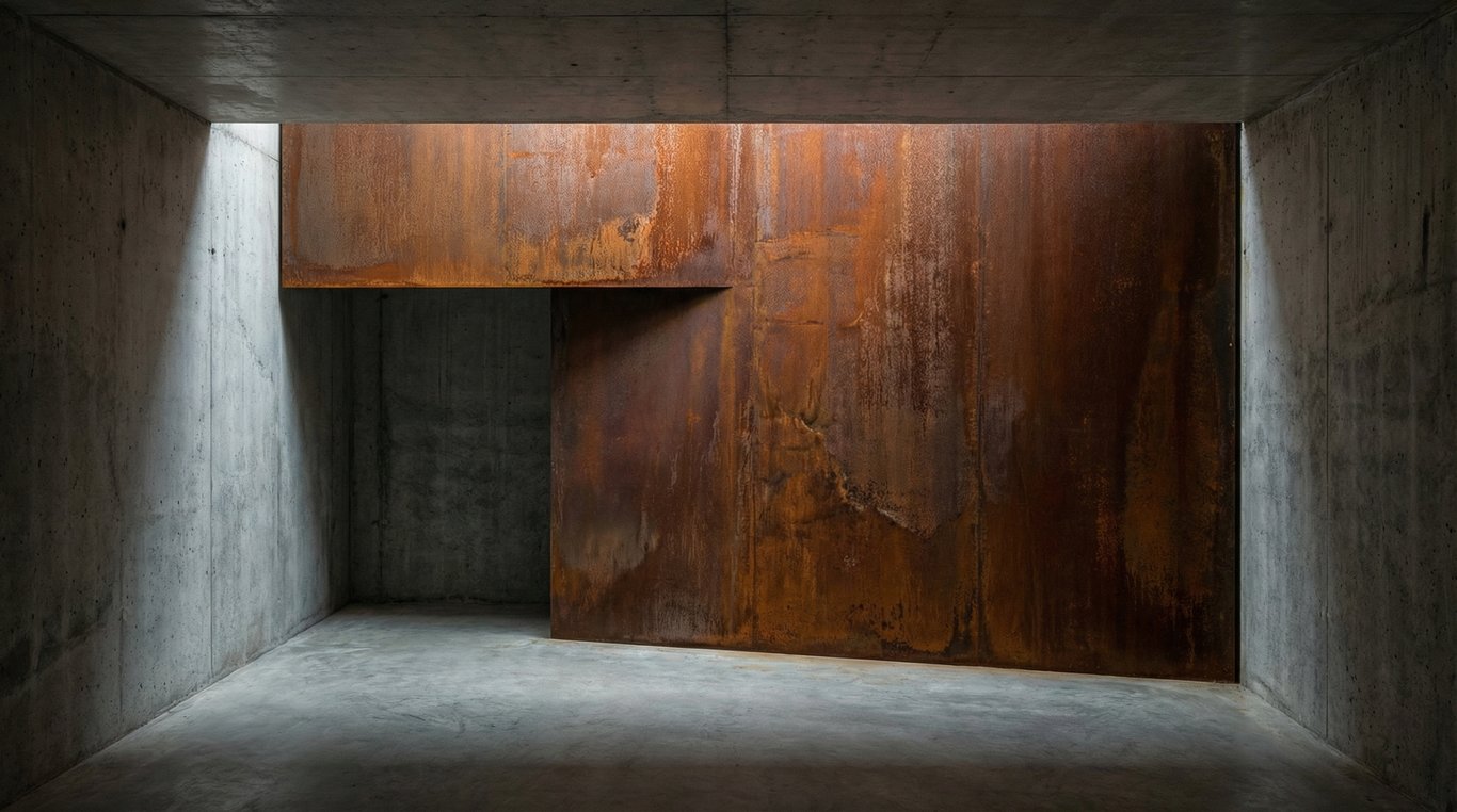 Maquette architecturale détaillée de la Tour Monolithe avec jeu d’ombres