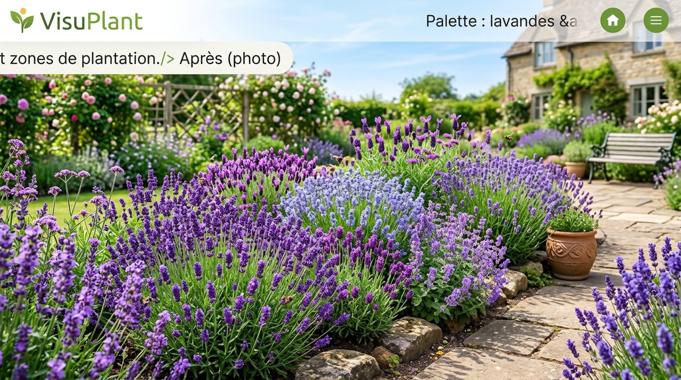 Terrasse méditerranéenne réalisée : ombre de pergola, plantes structurantes et minéral chaleureux.