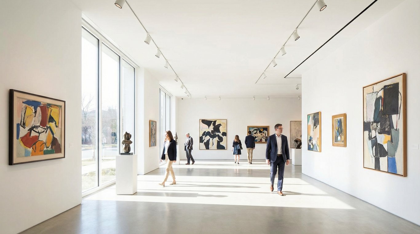 Vue d'ensemble avant de la petite cour urbaine, avec murs en béton et sol nu