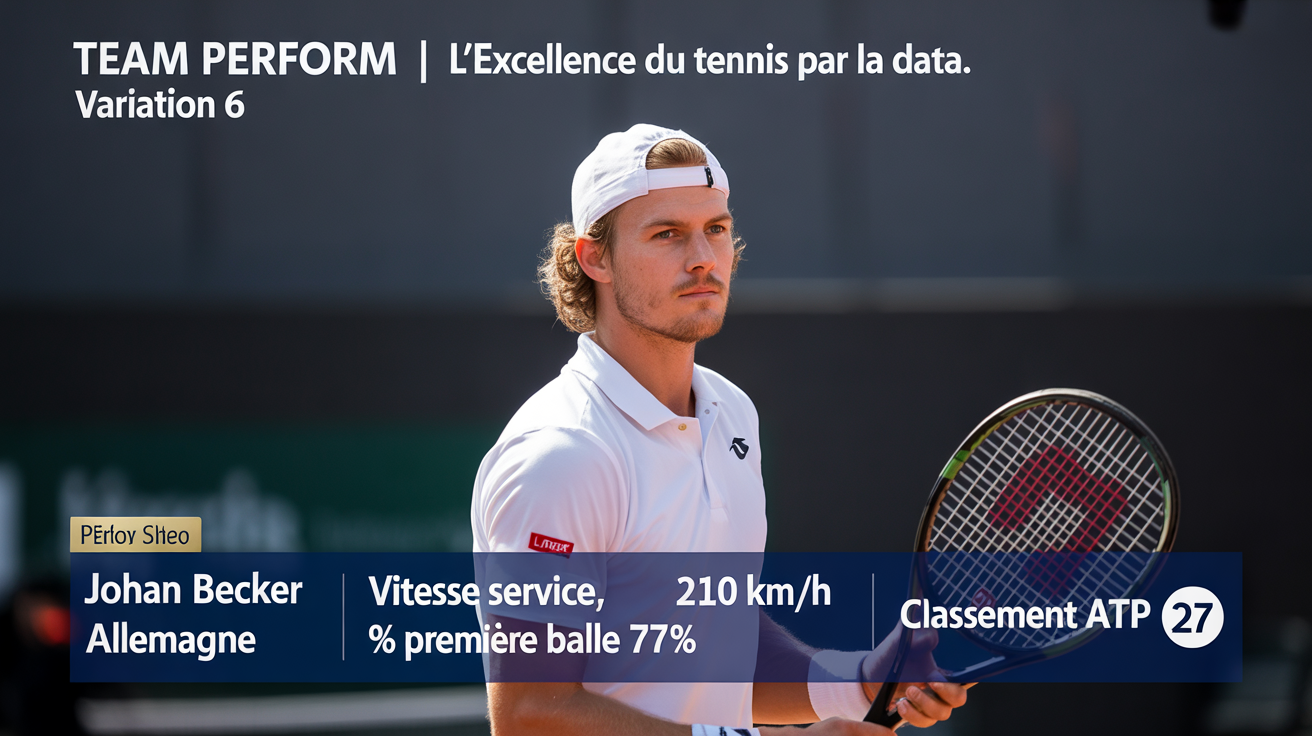 Portrait de Johan Becker, joueur de tennis professionnel