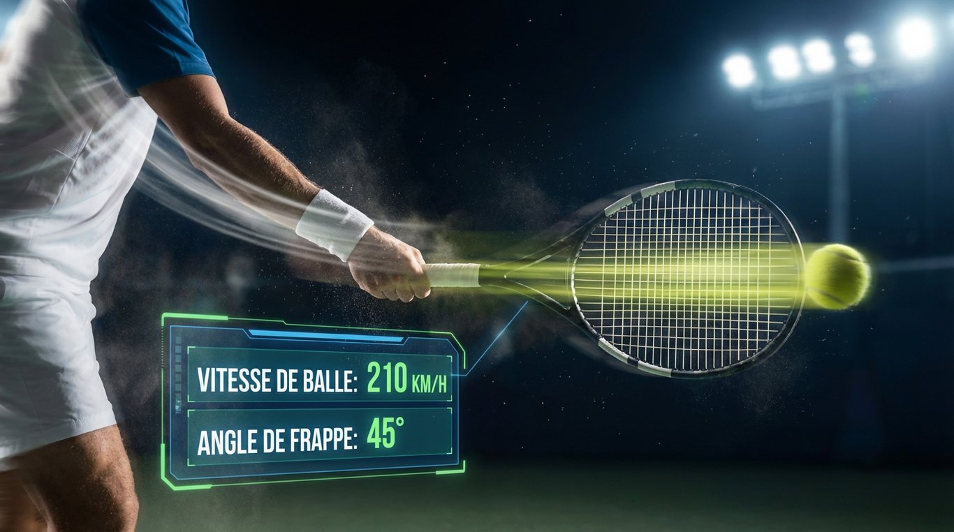 Service de tennis ultra-rapide avec analyse de données holographique