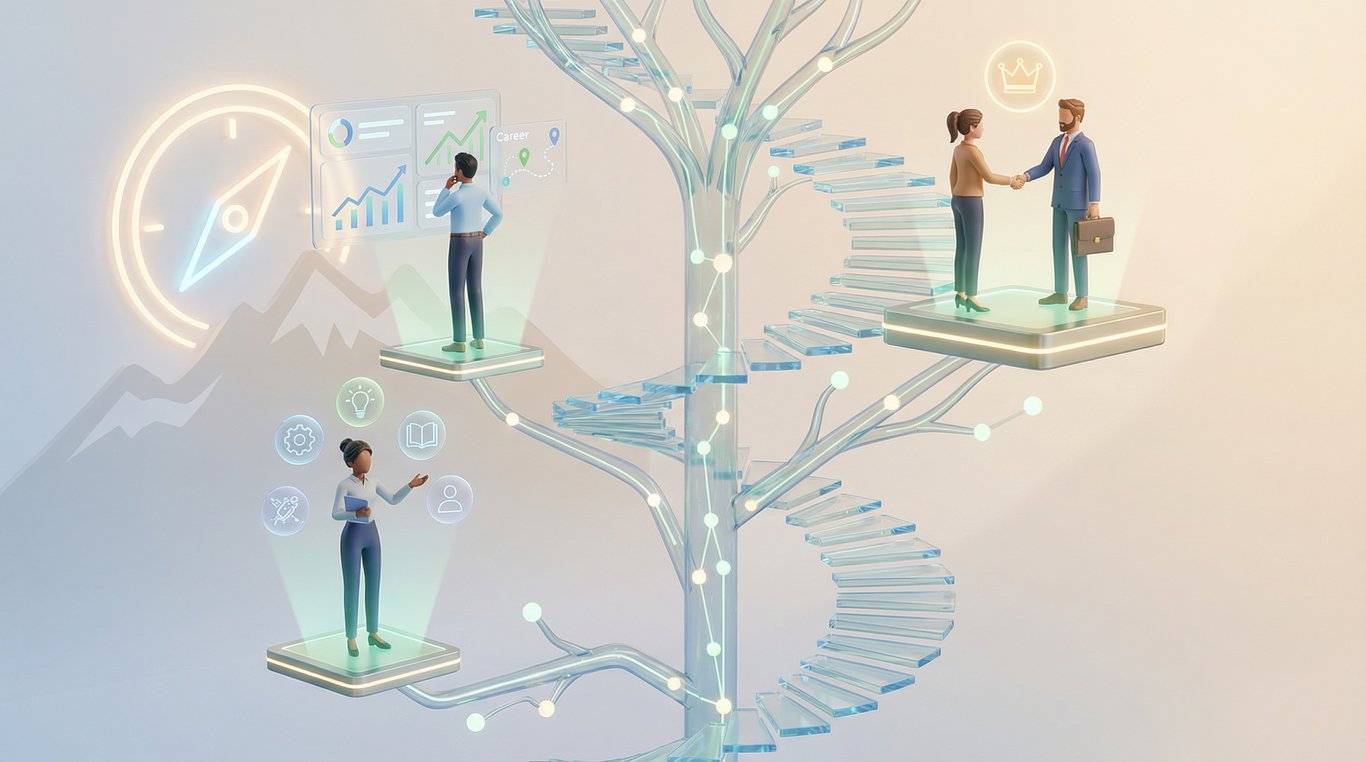 Interface de gestion des talents avec profils employés et indicateurs RH