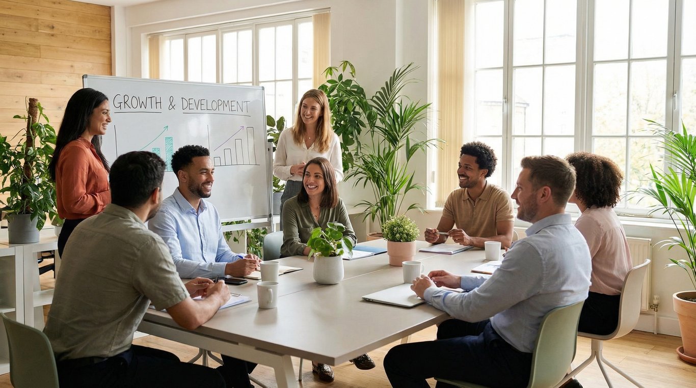 Gros plan sur des mains dessinant un organigramme innovant sur un tableau blanc transparent, éclairage naturel