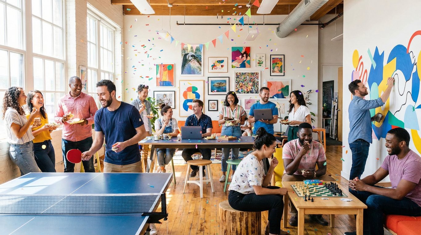 Groupe d'amis partageant un repas