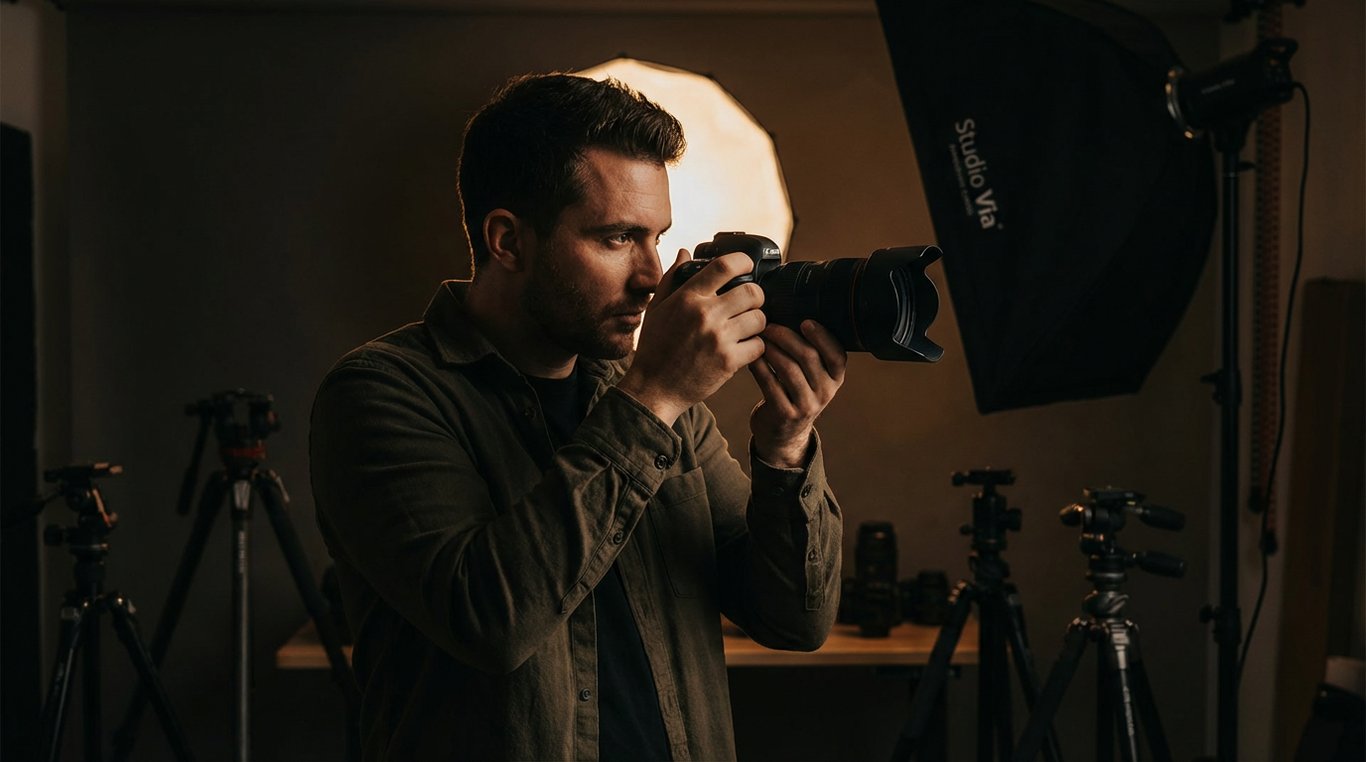 Photo de Julien Marchand, photographe principal spécialisé en mode et portraits