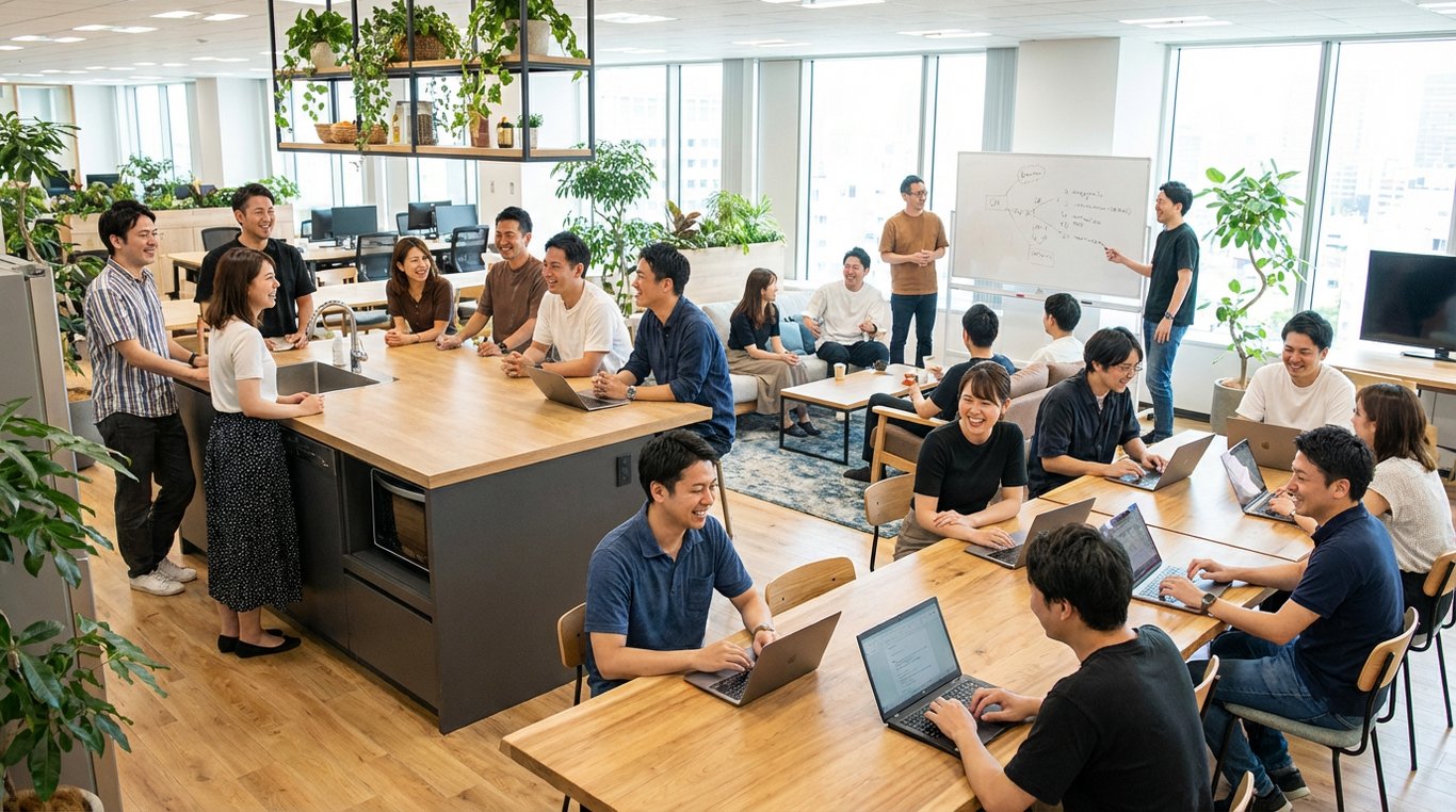 Portrait lumineux et flou artistique d'une personne travaillant sur des plans d'architecte dans un bureau très clair