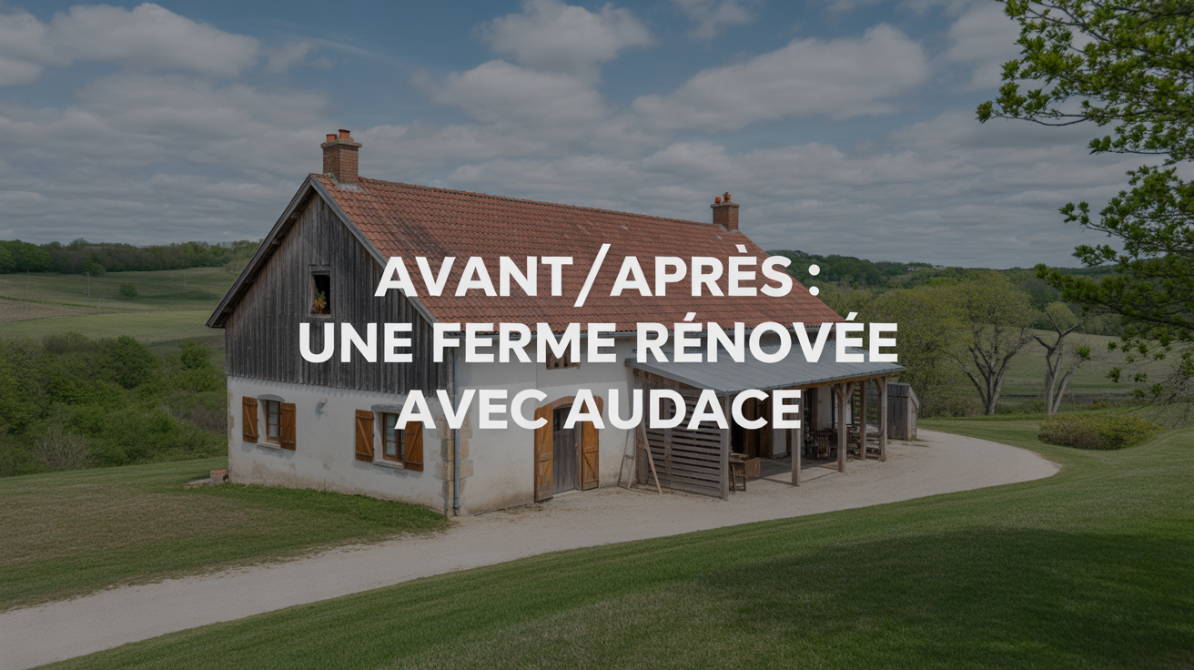 Cuisine moderne noire et mur en pierre