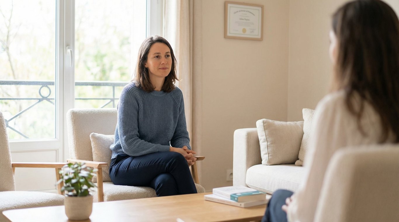 Portrait de Céline Dupuis, sophrologue certifiée