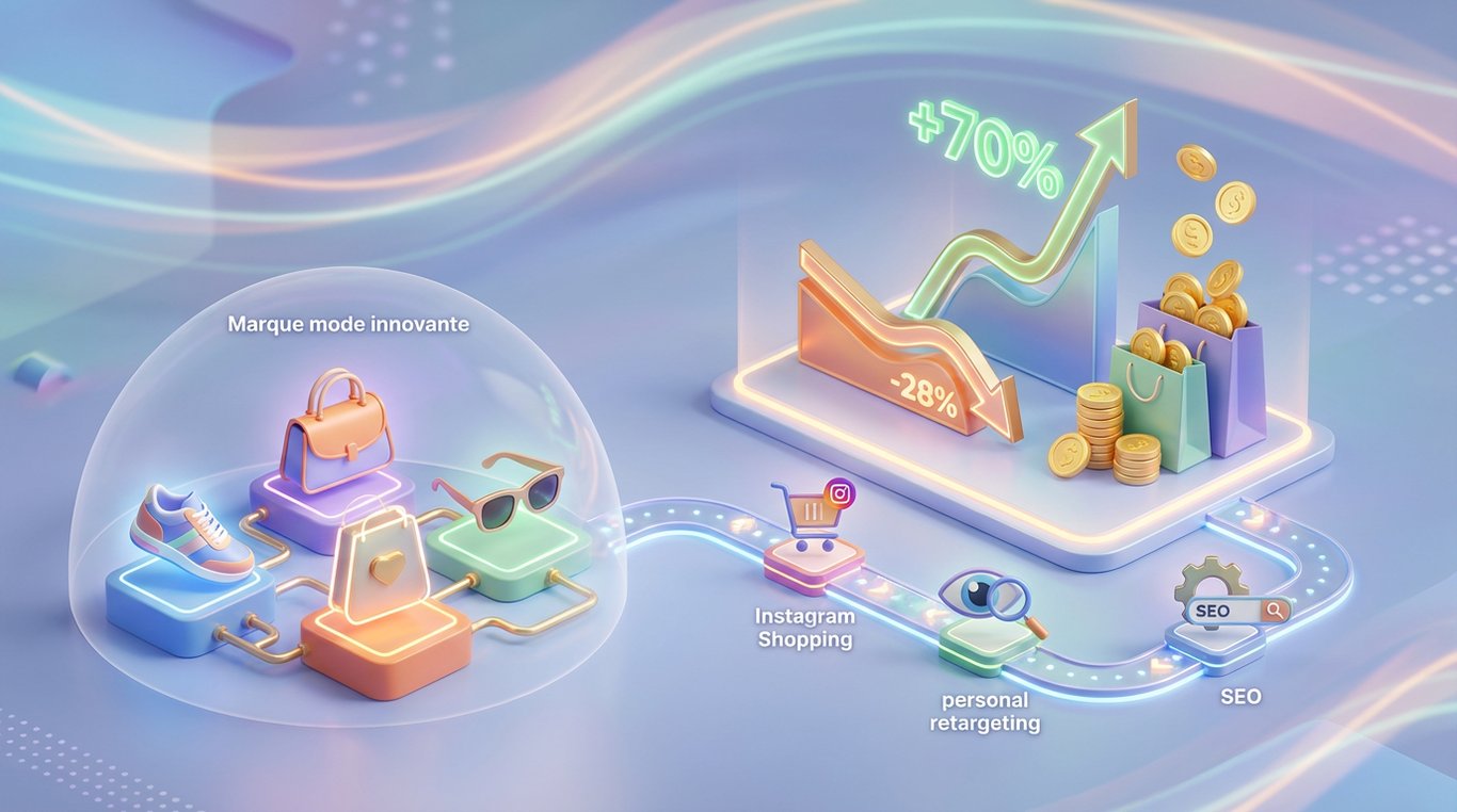 Visuel marque mode - style tendance et dynamique