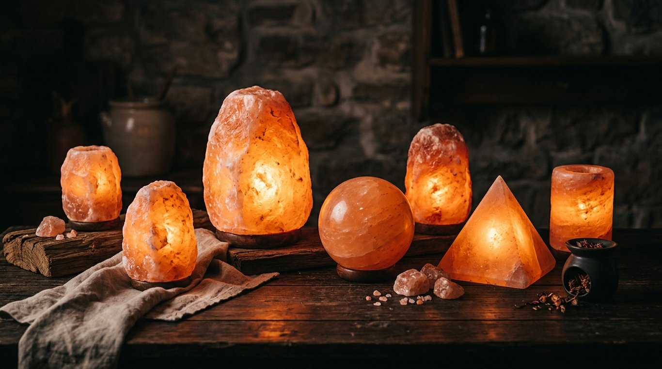 Lampes en sel et quartz