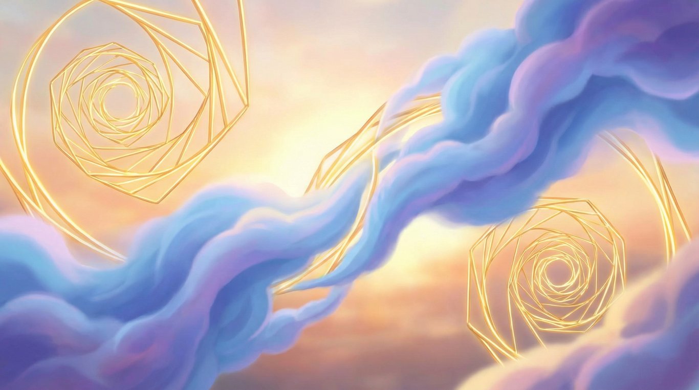 Illustration onirique d'un cycle de sommeil