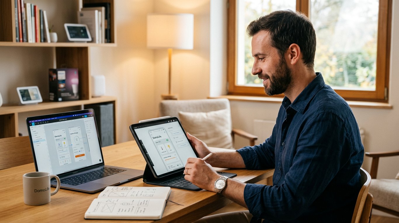 Portrait de Camille Dupuis, designer d'expérience utilisateur chez DomoLife