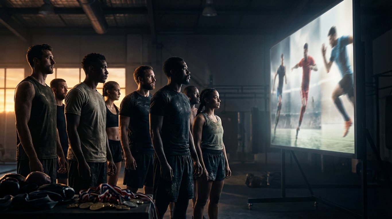 Portrait joueur tennis professionnel