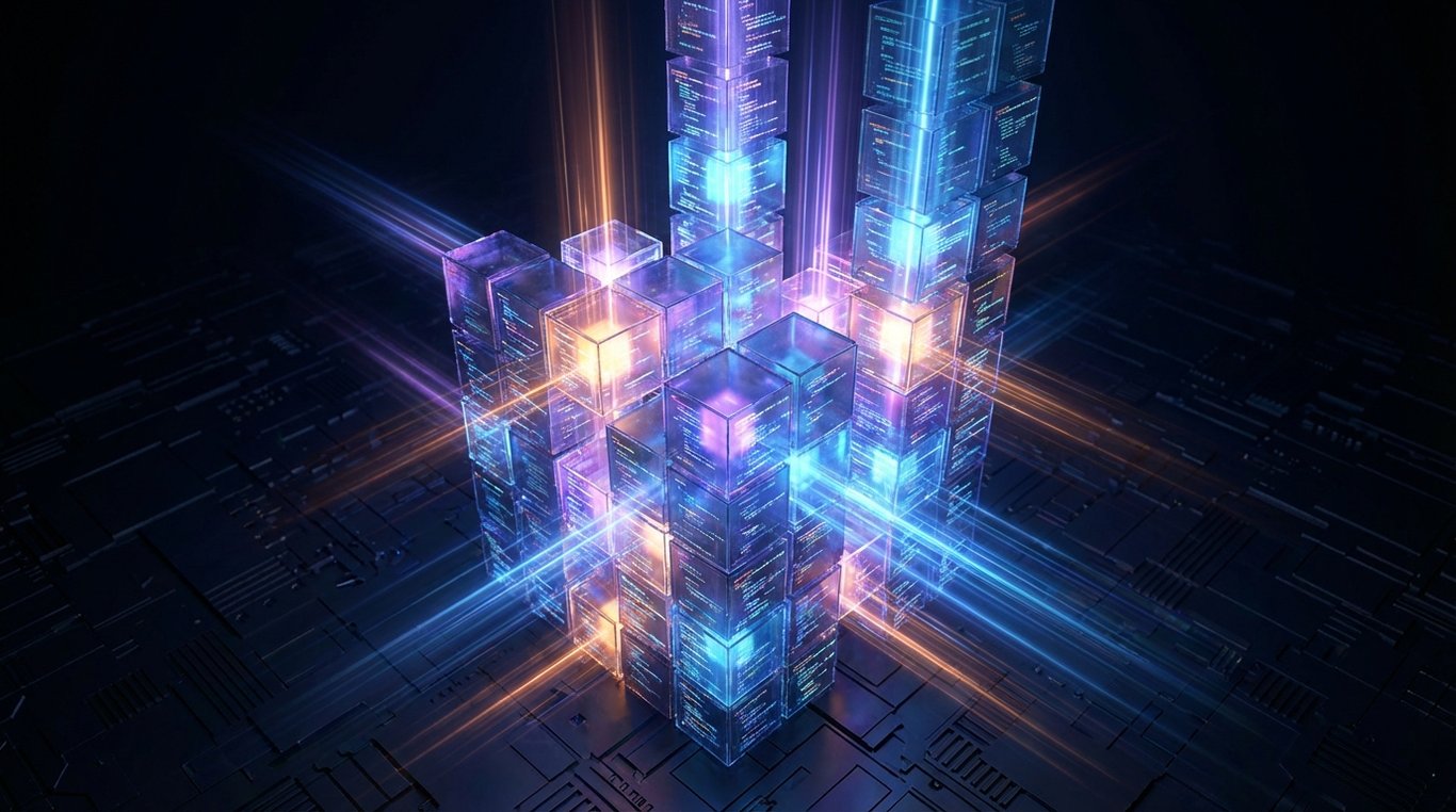 Composition 3D abstraite de code et structure architecturale