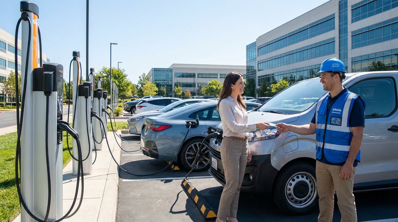 Bornes de recharge en entreprise