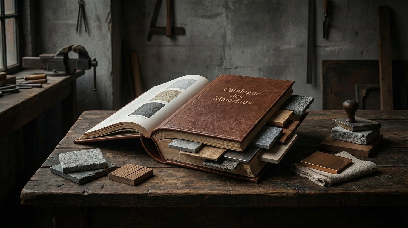 Palettes de parpaings et ciment