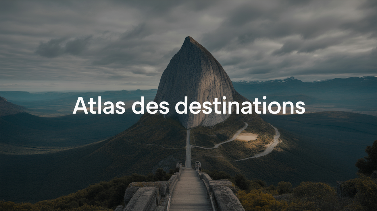 Collage artistique et minimaliste de textures naturelles : sable, glace, feuille de palmier, roche volcanique