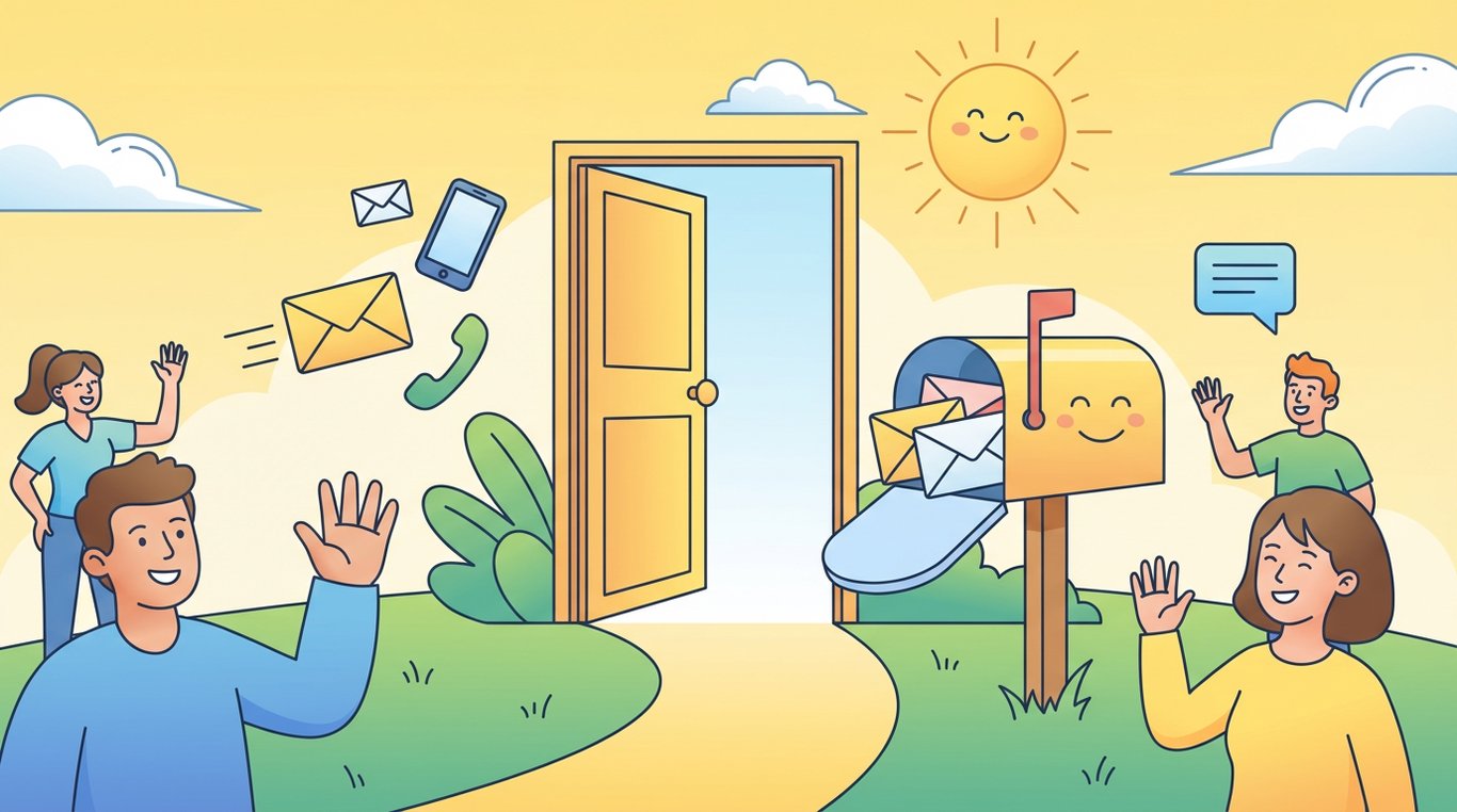 Illustration clip-art d'une boîte aux lettres américaine avec un petit oiseau bleu dessus