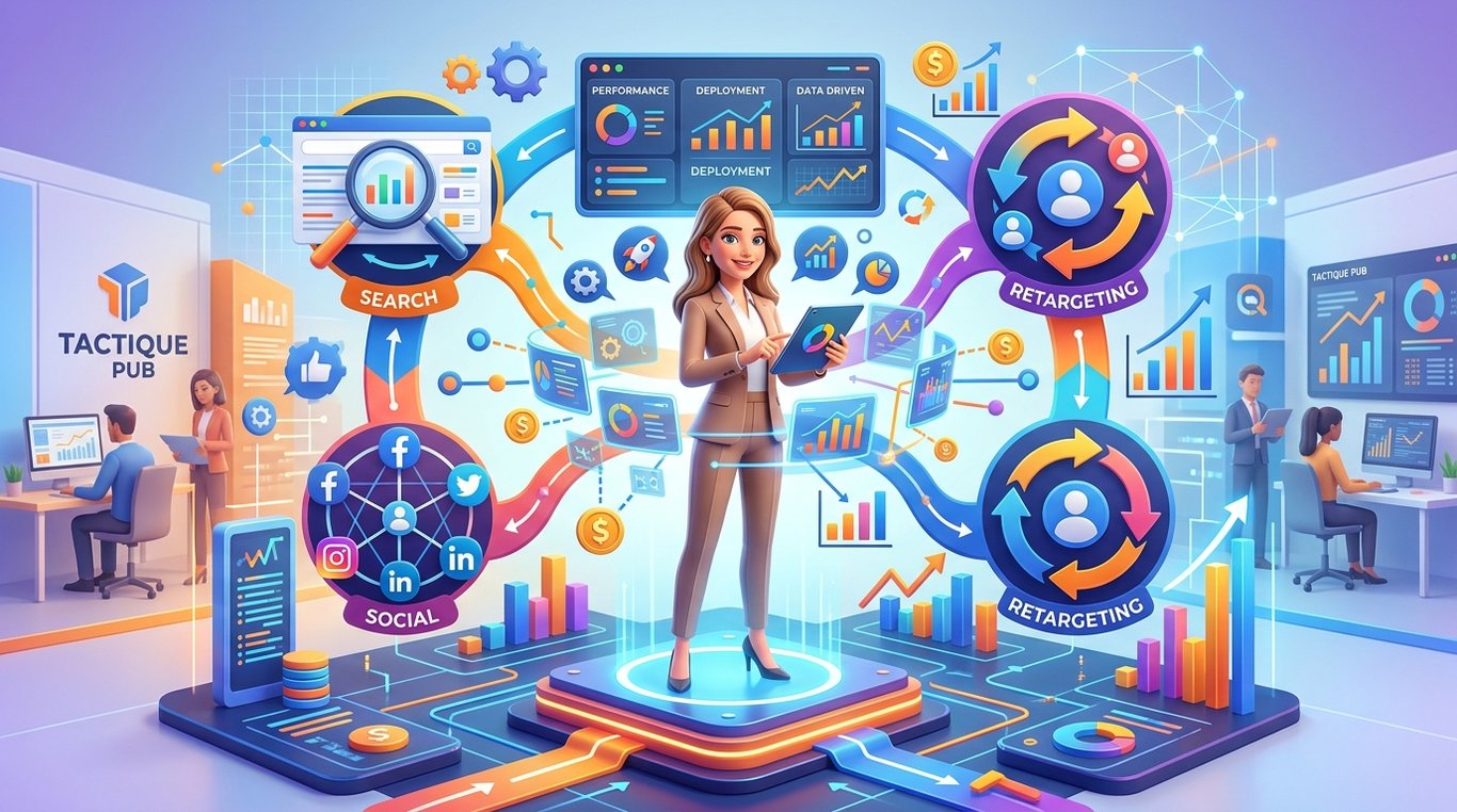 Portrait stylisé de Sofia - spécialiste déploiement ads omnicanal.