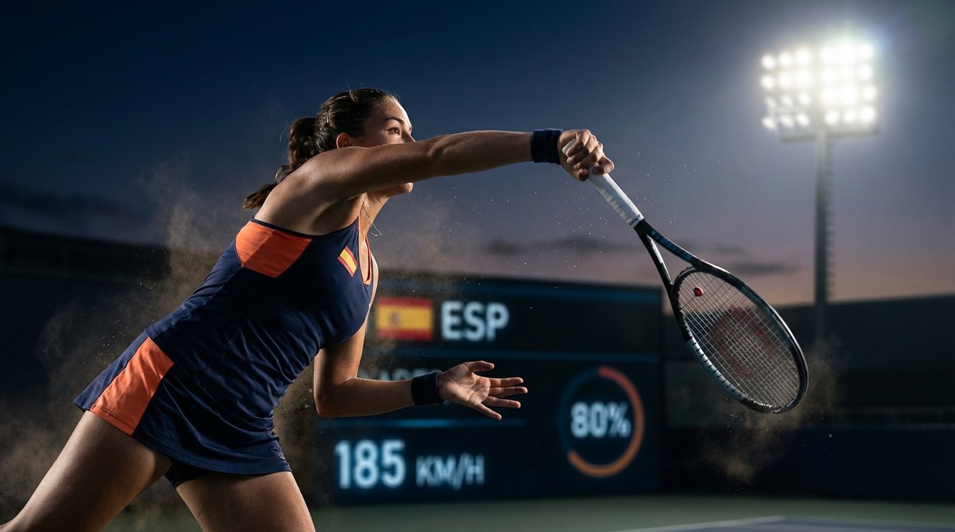 Portrait de Sofia Martinez, joueuse de tennis professionnelle