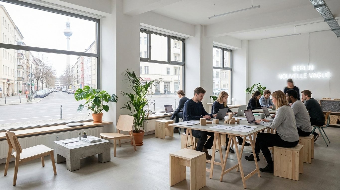 Studio de design minimaliste à Berlin