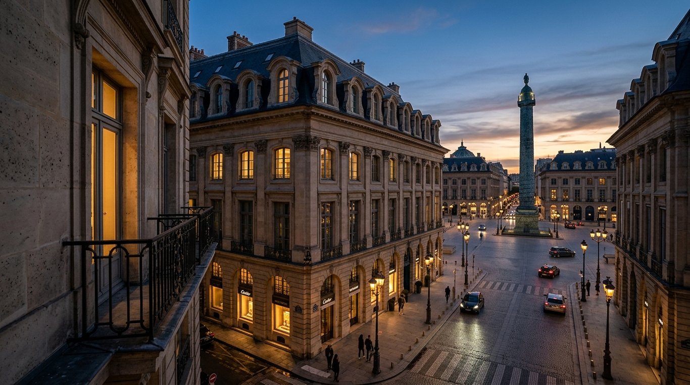 Façade en verre d'un immeuble de bureaux à Paris