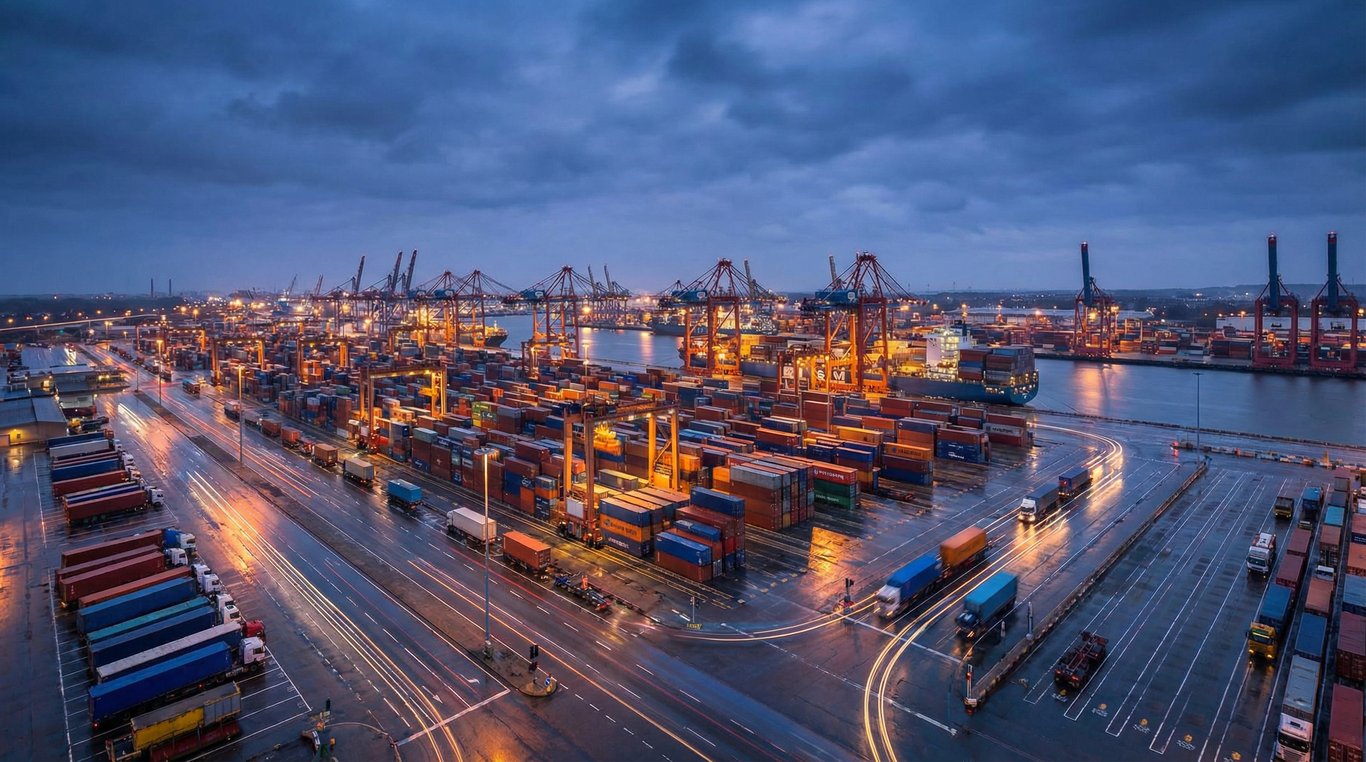 Vue aérienne par drone montrant les différents tracés sinueux au milieu d'une forêt dense et d'une carrière de sable, contrastes de textures terre et végétation