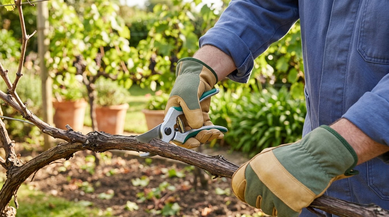Sécateur ergonomique pour tailler proprement les plantes du jardin