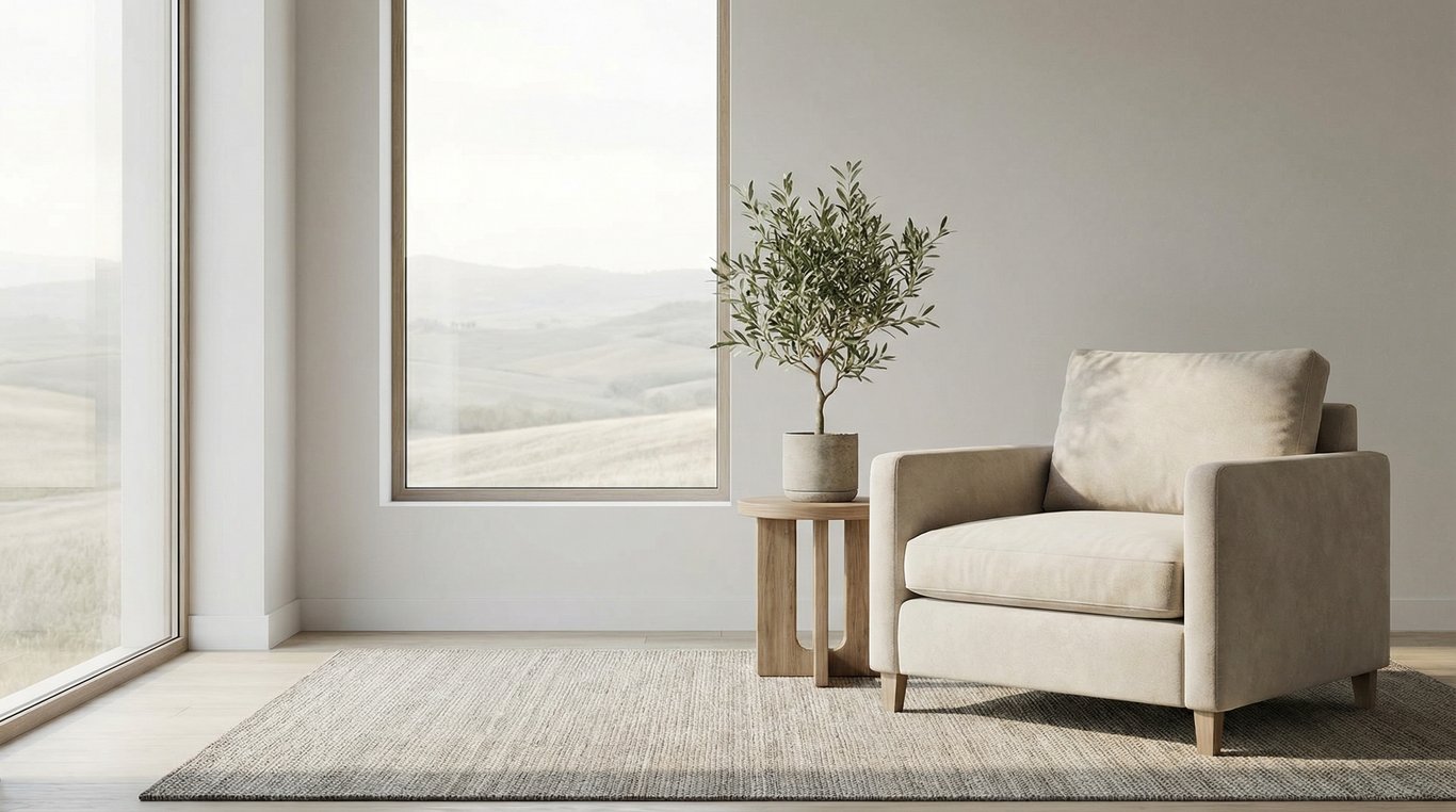 Accueil minimaliste du complexe sportif