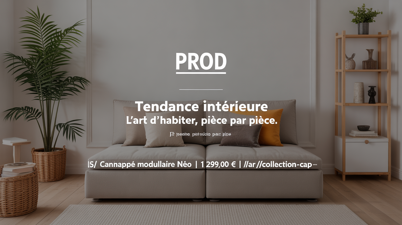 Canapé Modulaire Beige