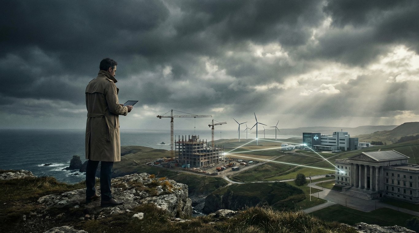 Détail abstrait d'un escalier en colimaçon vu du dessus, contraste fort, géométrique