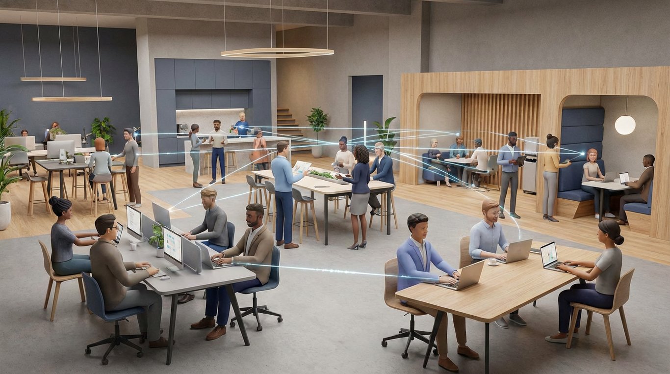 Illustration abstraite représentant l'assemblage de blocs symbolisant la construction de compétences