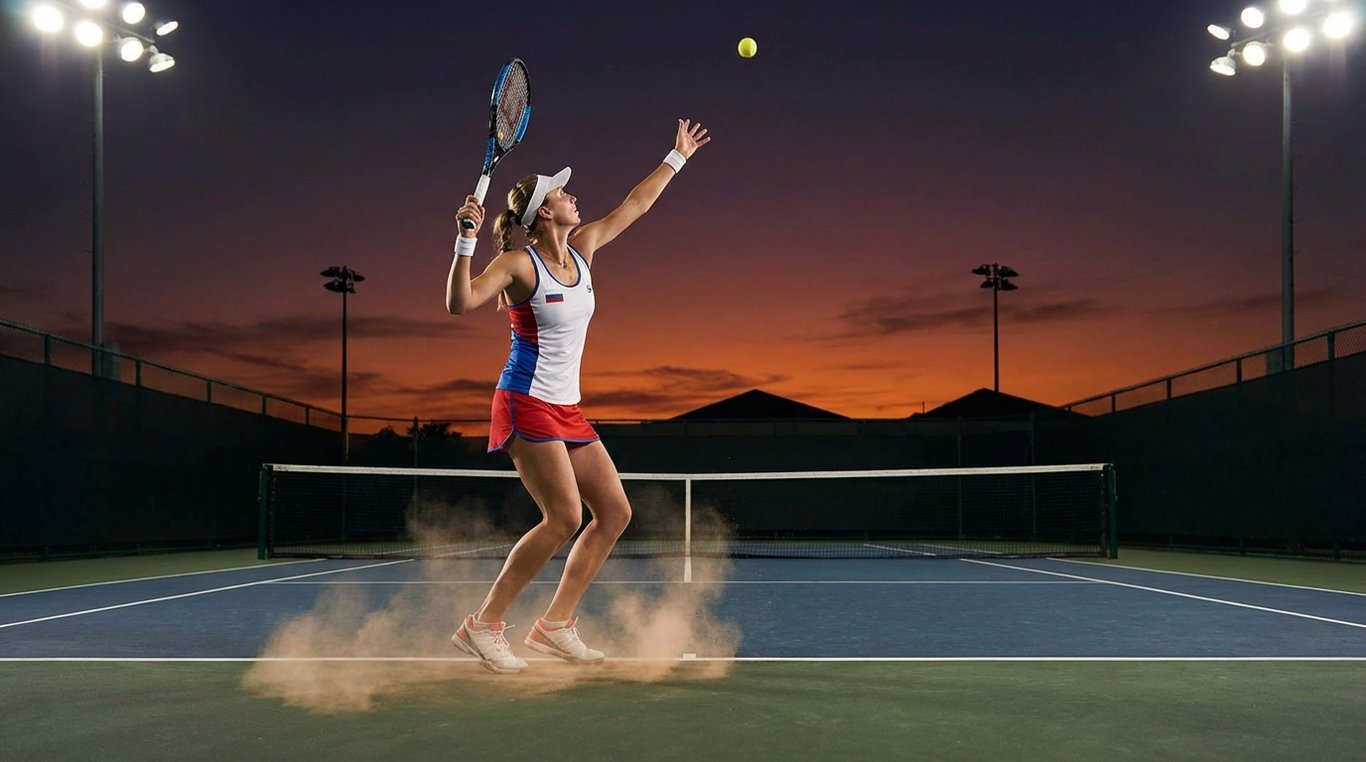 Portrait d'Elena Kovalev, joueuse de tennis professionnelle