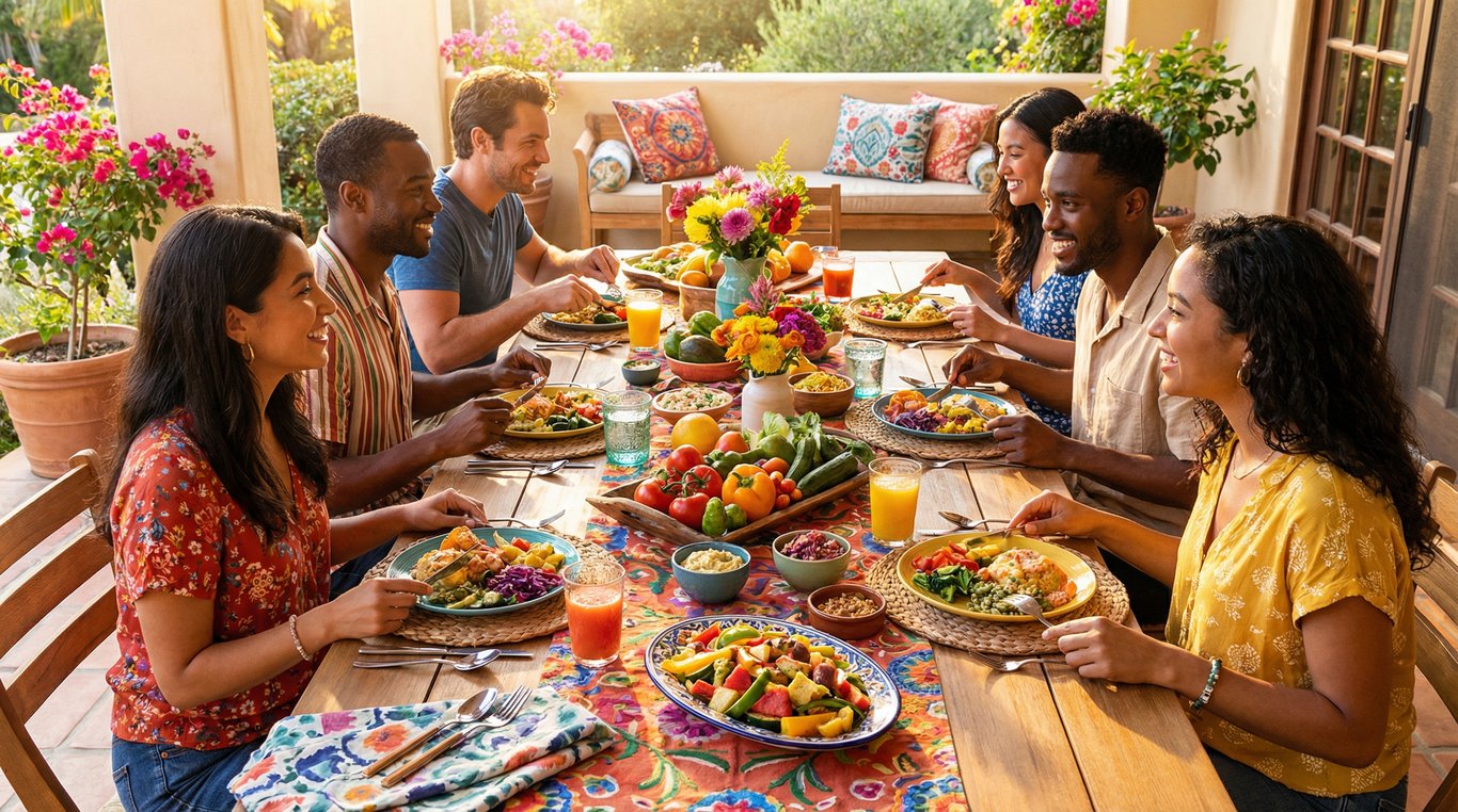 Burger gourmet avec fromage fondant et frites dans un food truck rouge bordeaux