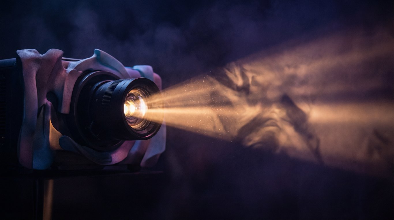 Sculpture sonore lumineuse avec éléments en verre dichroïque